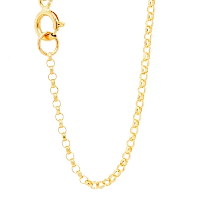Złoty łańcuszek splot rolo 50 cm 1,2 mm - 585 (14K)