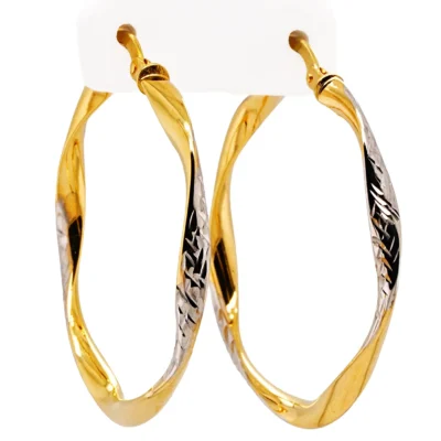 Kolczyki złote koła 28 mm 585 (14K)